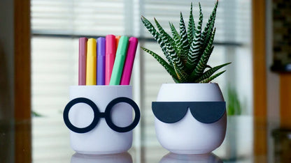 Nerdy Glasses Planter & Pen Holder