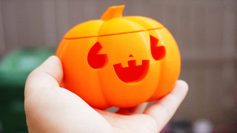Pumpkin Jack-O-Lantern Decoration & Tea Light