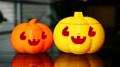 Pumpkin Jack-O-Lantern Decoration & Tea Light