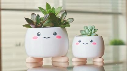 Cute Smiling Planter with Feet