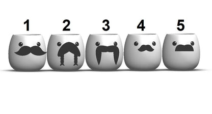 Mustache Planter & Pen Holder