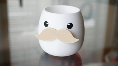 Mustache Planter & Pen Holder