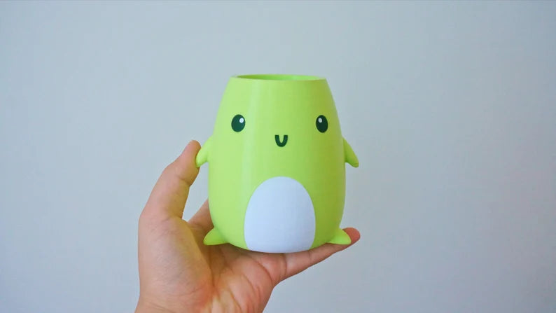 White Belly Planter & Pen Holder
