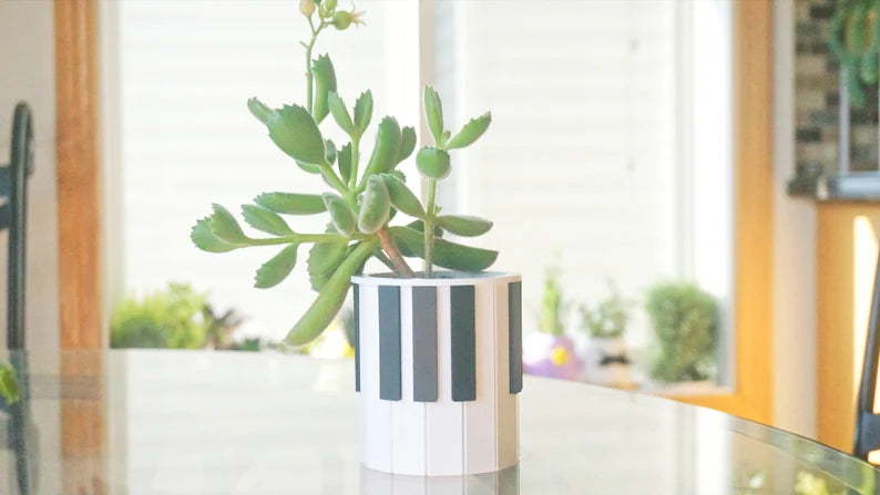 Piano Keys Planter & Pen Holder