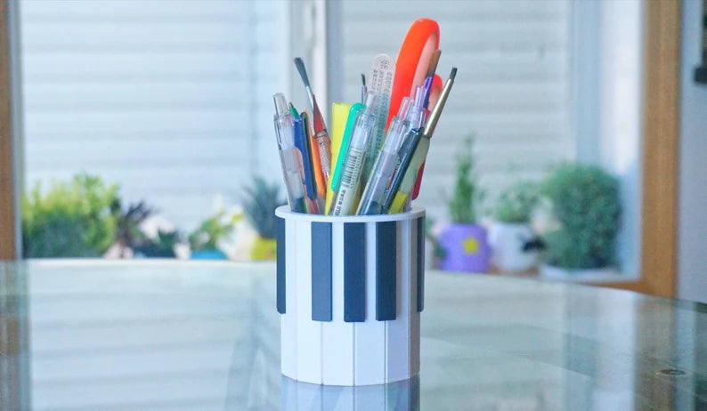 Piano Keys Planter & Pen Holder