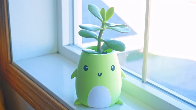White Belly Planter & Pen Holder