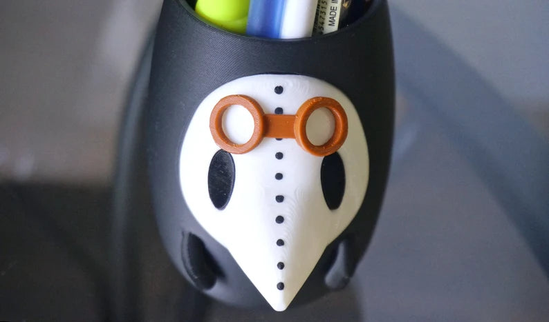Plague Doctor Planter & Pen Holder