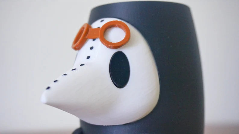 Plague Doctor Planter & Pen Holder