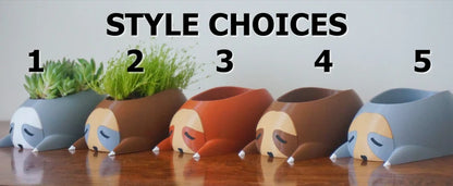 Sleepy Sloth Planter & Holder