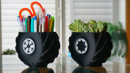 Tire Planter & Pen Holder