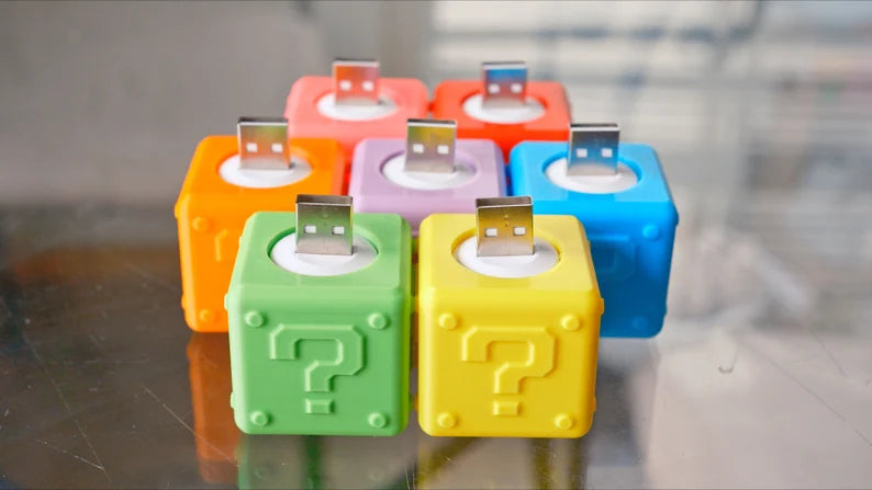 Super Mario Block USB Wall Night Light