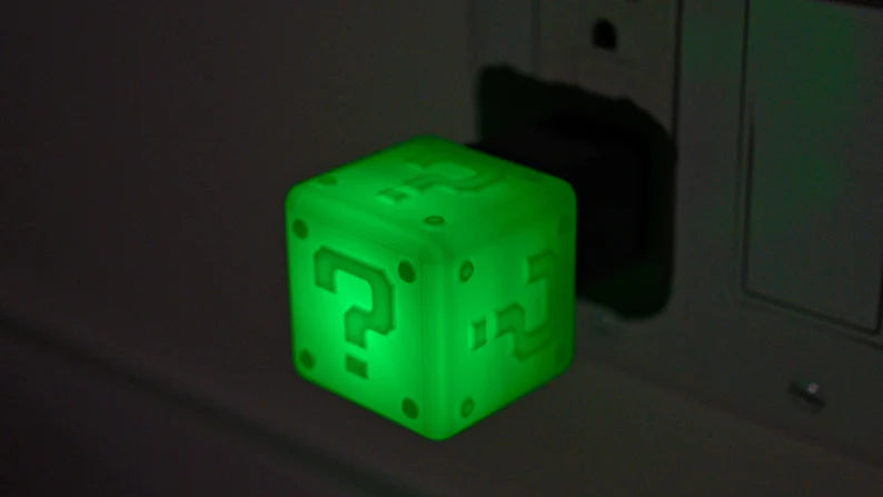 Super Mario Block USB Wall Night Light