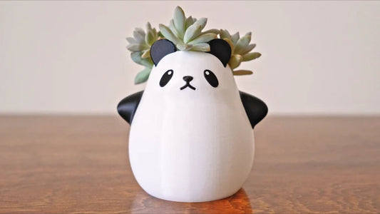 Chubby Panda Bear Planter / Holder