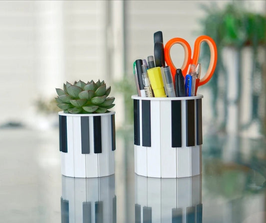 Piano Keys Planter & Pen Holder