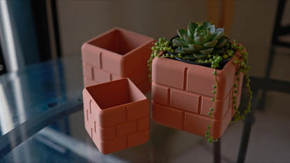 Brick Block Planter & Pen Holder