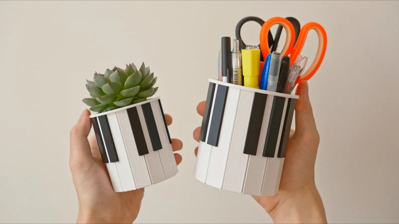 Piano Keys Planter & Pen Holder