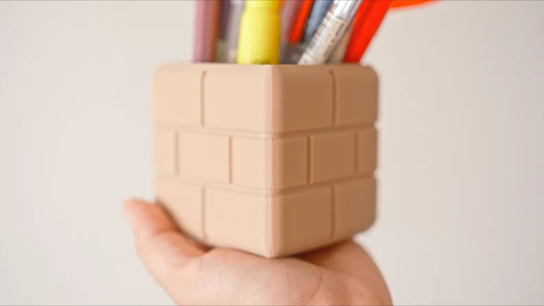 Brick Block Planter & Pen Holder