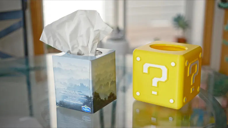 Mario Question Block Tissue Box Cover