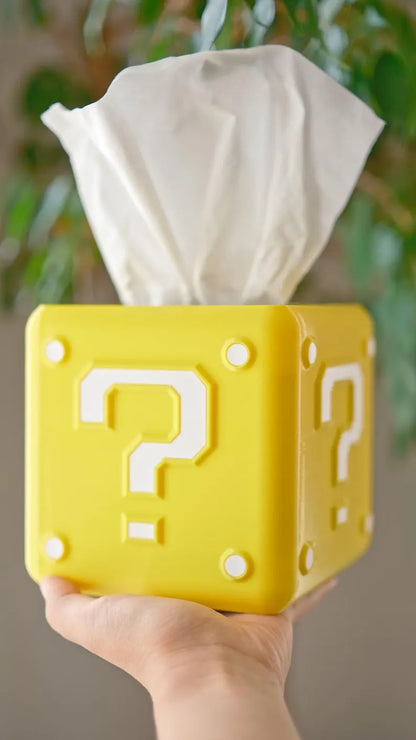 Mario Question Block Tissue Box Cover