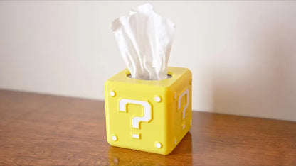 Mario Question Block Tissue Box Cover