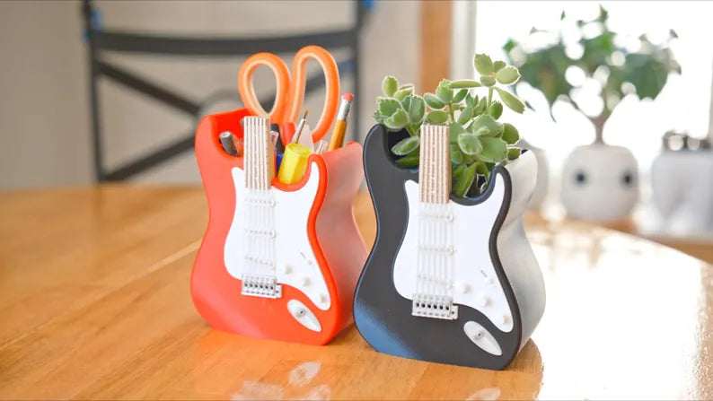 Electric Guitar Planter / Pen Holder