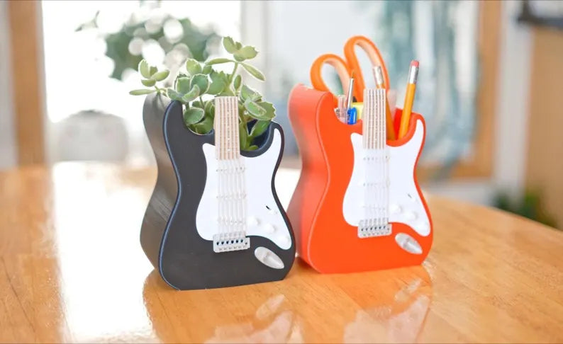 Electric Guitar Planter / Pen Holder