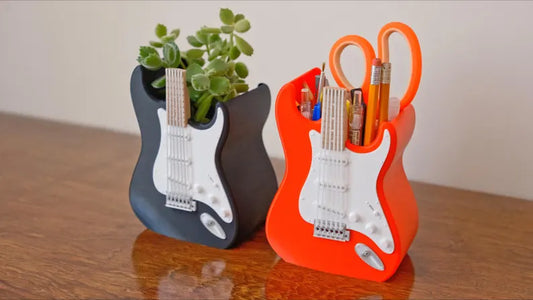 Electric Guitar Planter / Pen Holder