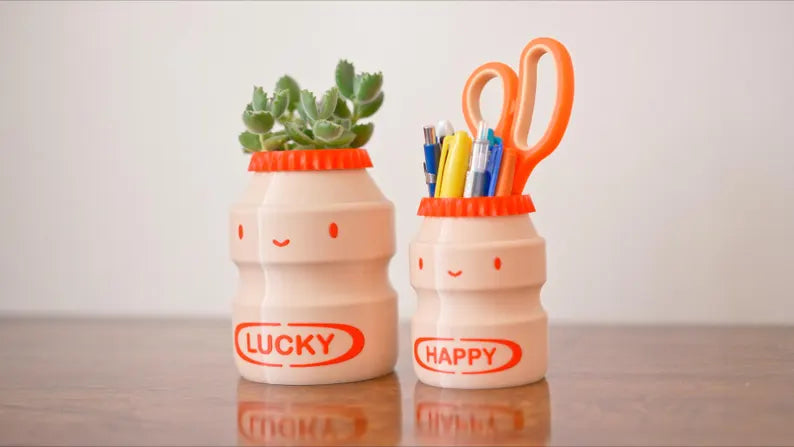 Yakult Plant Pot & Pencil Holder