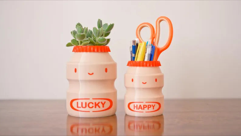 Yakult Plant Pot & Pencil Holder