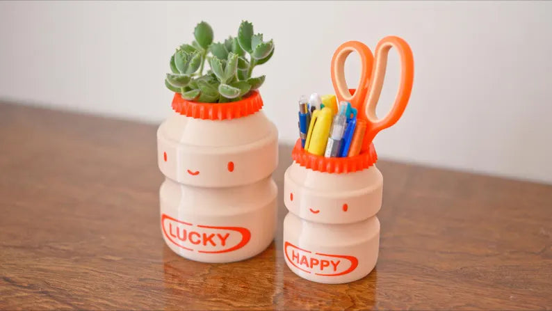Yakult Plant Pot & Pencil Holder