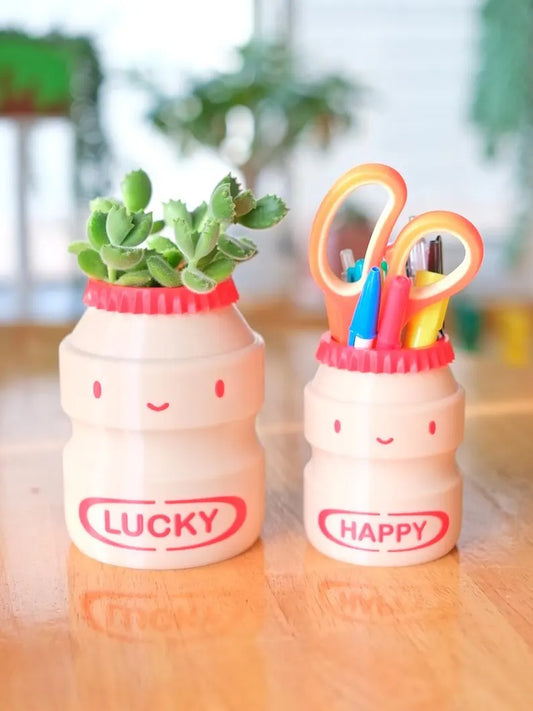 Yakult Plant Pot & Pencil Holder