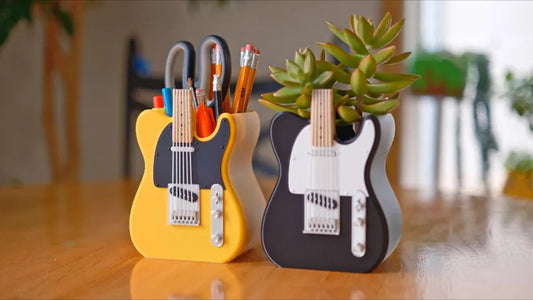 Telecaster Guitar Plant Pot & Pencil Holder