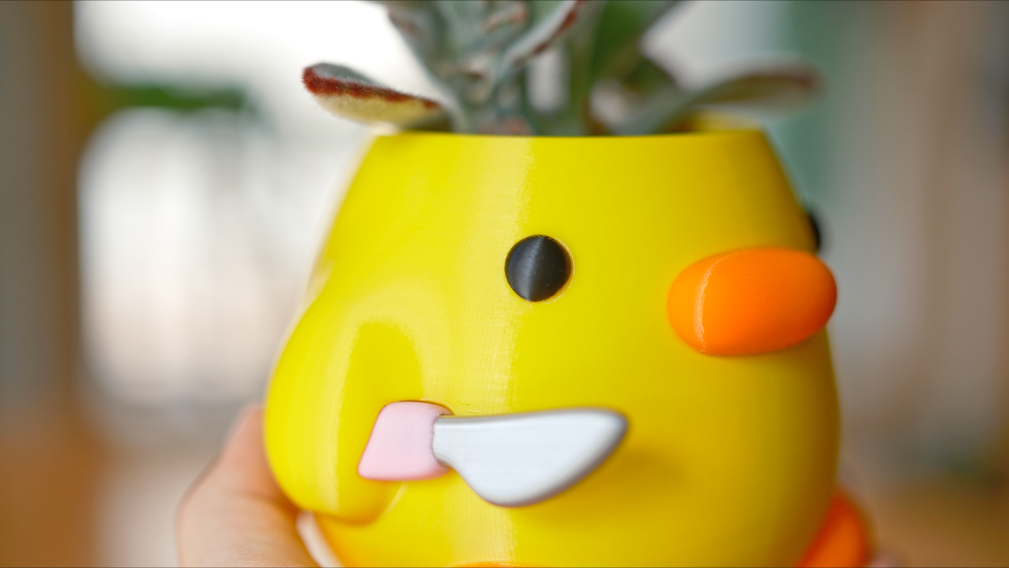 Knife Duck Meme Planter & Pencil Holder
