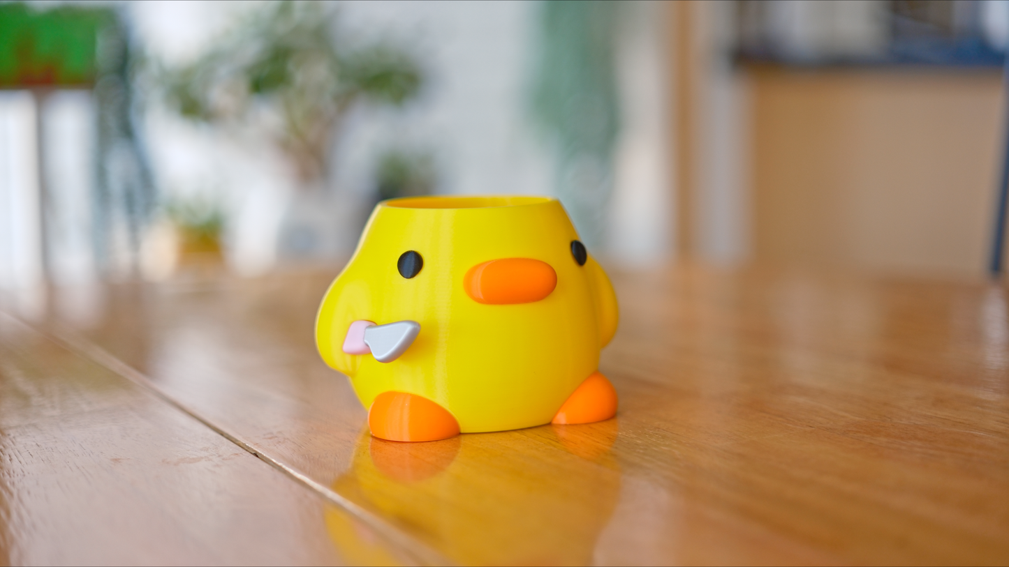Knife Duck Meme Planter & Pencil Holder