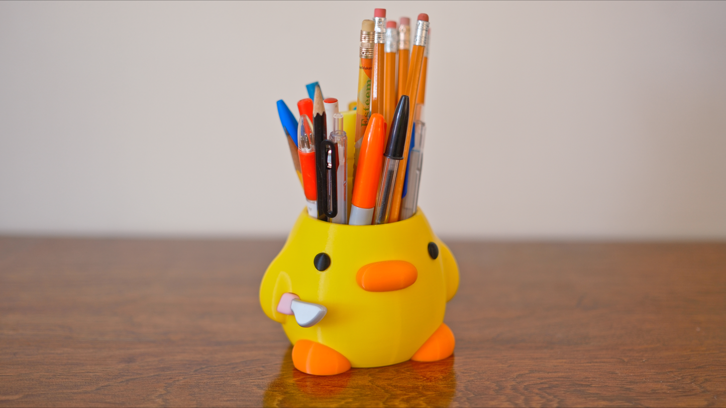 Knife Duck Meme Planter & Pencil Holder