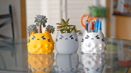 Angry Cat Planter & Pen Holder