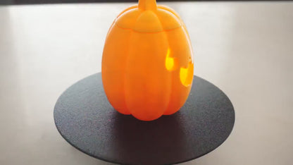 Pumpkin Jack-O-Lantern Decoration & Tea Light