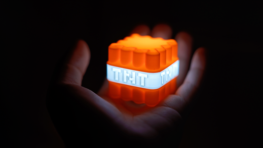 Mini Minecraft TNT LED Light