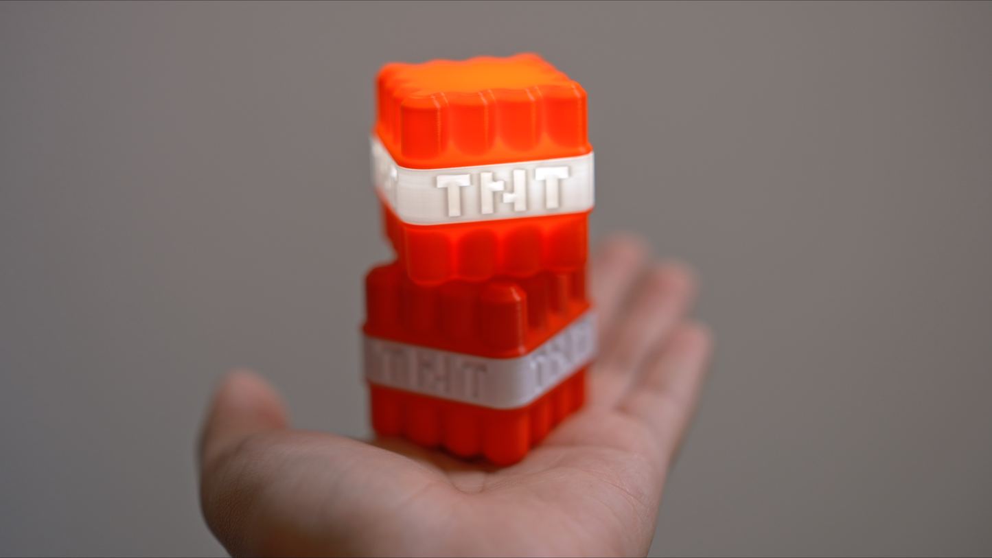 Mini Minecraft TNT LED Light