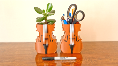 Violin Planter or Pen Holder