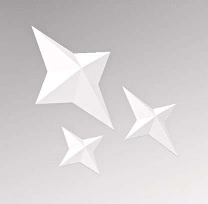 3D Twinkling Stars Wall Decoration
