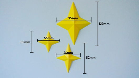 3D Twinkling Stars Wall Decoration
